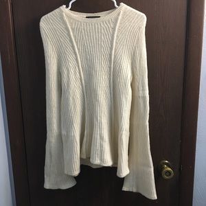 Ann Taylor Peplum Bell Sleeve Sweater